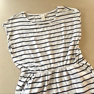 Black & White Striped Dress Sz Medium